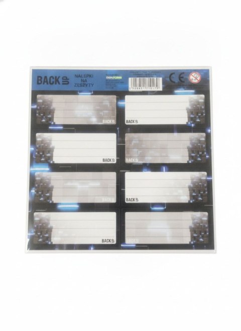 Naklejka na zeszyt Backup 8 Derform (NNZB8A58)