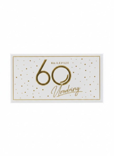 Skarbonka pudełko na banknoty Kukartka (MB-019 Urodziny 60 Elite)