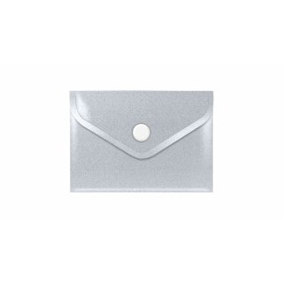 Teczka plastikowa na guzik STARDUST SILVER A7 srebrny Biurfol (TKSD-A7-02)