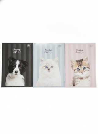 Zeszyt A4 PUPPY SIGN 32k. 70g krata Interdruk (ZEA432K#PS)