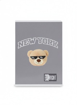 Zeszyt A5 NYC MOOD 32k. 70g linia podwójna kolorowa Unipap