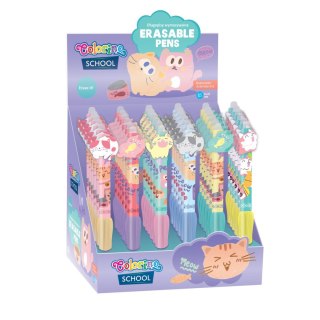 Długopis Cats wymazywalny wkład niebieski 0,5mm Colorino Kids (01881PTR)
