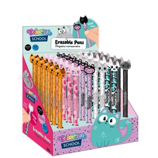 Długopis wymazywalny Cats wymazywalny wkład niebieski Colorino Kids (10036PTR)