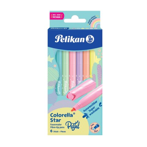 Flamaster Colorella C302 pastel 822282 6 kol. Pelikan (300009804)