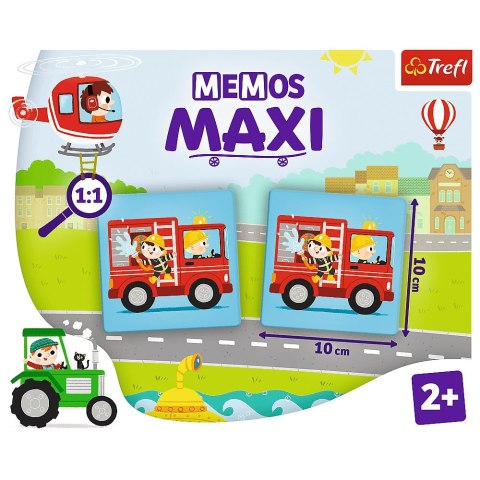 Gra pamięciowa Memos Maxi Pojazdy Trefl (02267)