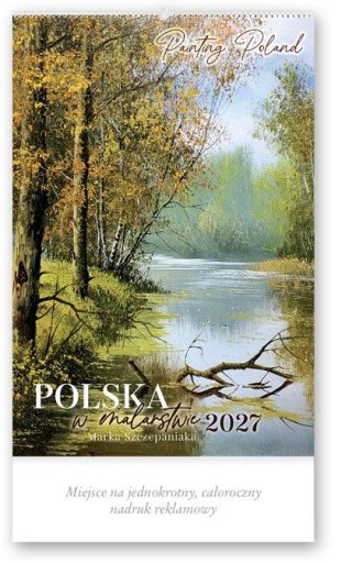 Kalendarz ścienny POLSKA W MALARSTWIE 13-planszowe 320mm x 470mm Lucrum (RW08)