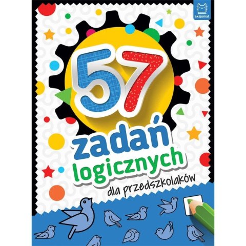Książka dla dzieci 57 zadań logicznych dla przedszkolaków Aksjomat