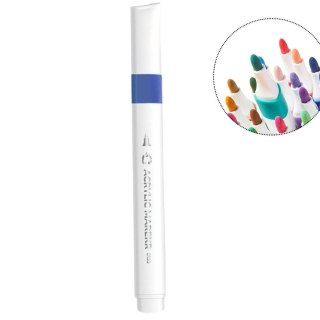 Marker specjalistyczny akrylowy (50) wkład granat okrągła końcówka Deli (EC193A-DARK BLUE)