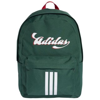 Plecak Tiro Graphic zielony biały napis Adidas (KD9878)