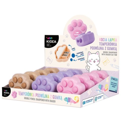 Temperówka Kocia Łapka mix plastik Kidea (TPGKLKAD)