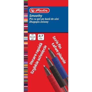 Długopis standardowy Smoothy wkład czerwony 0,7mm Herlitz (400197868)