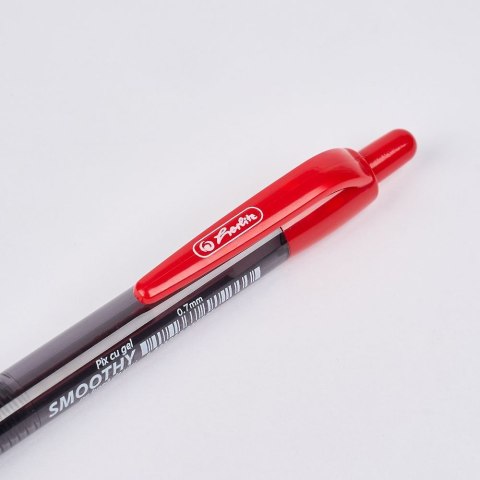 Długopis standardowy Smoothy wkład czerwony 0,7mm Herlitz (400197868)