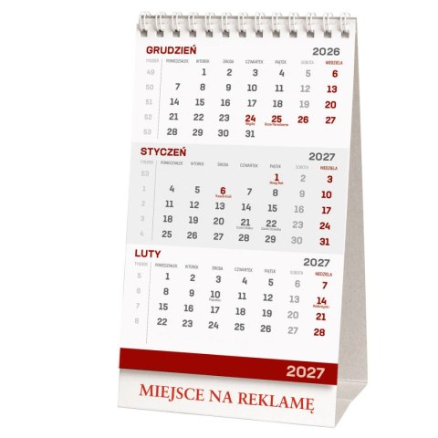 Kalendarz biurkowy stojący trójdzielny Wokół Nas (KB 037 B)