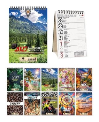 Kalendarz biurkowy tygodniowy pionowy A5 Pan Kalendarzyk (KBA5)