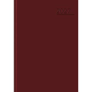 Kalendarz książkowy (terminarz) Basic 2027 bordowy A5 Top 2000 (400213582)