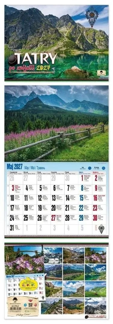 Kalendarz ścienny ALBUMOWY TATRY PO ZBÓJU 470mm x 320mm Pan Kalendarzyk (KSA V.5)