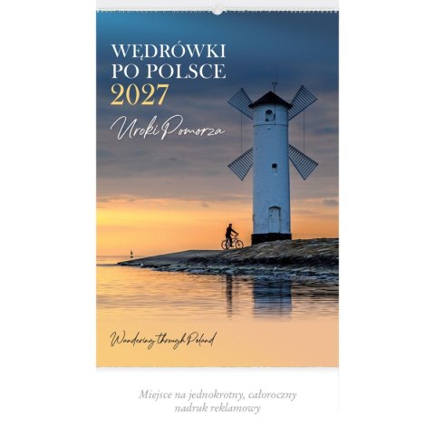 Kalendarz ścienny WEDRÓWKI PO POLSCE 13-planszowe A3+ 320mm x 470mm Lucrum (RW04)