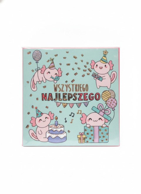 Kartka składana kw KW AKSOLOTY Henry (5908451986339)