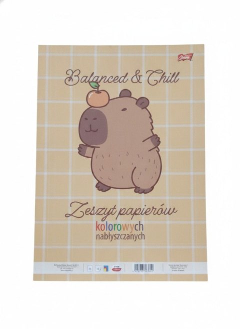 Zeszyt A4 papierów kolorowych 10k. Unipap