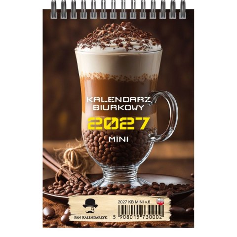Kalendarz biurkowy tygodniowy pionowy 90mm x 113mm Pan Kalendarzyk (KBA5-MINI)