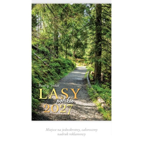 Kalendarz ścienny LASY POLSKIE 13-planszowe A3+ 320mm x 470mm Lucrum (RW06)