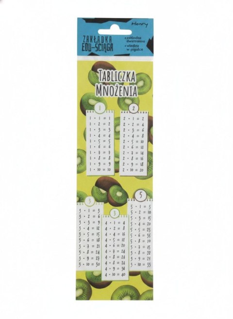 Zakładka do książki Kiwi Tabliczka mnożenia Henry (5908451985264)