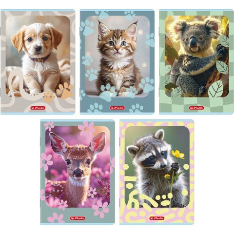 Zeszyt A5 Animals 32k. 70g kratka Herlitz (400206381)