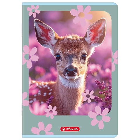 Zeszyt A5 Animals 32k. 70g linia podwójna Herlitz (400206382)