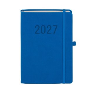 Kalendarz książkowy (terminarz) 2027 MEMOFIX dzienny A5 Antra (niebieski)