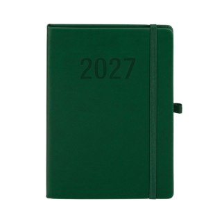Kalendarz książkowy (terminarz) 2027 MEMOFIX tygodniowy A5 Antra (zielony)