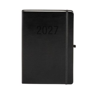Kalendarz książkowy (terminarz) 2027 MEMOFIX tygodniowy B5 Antra (czarny)