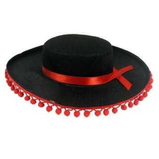 Kapelusz Sombrero z pomponikami, rozm. un Godan (MA-0022)