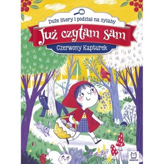 Książeczka edukacyjna Już czytam sam. Czerwony Kapturek. Duże litery i podział na sylaby Aksjomat (2892)