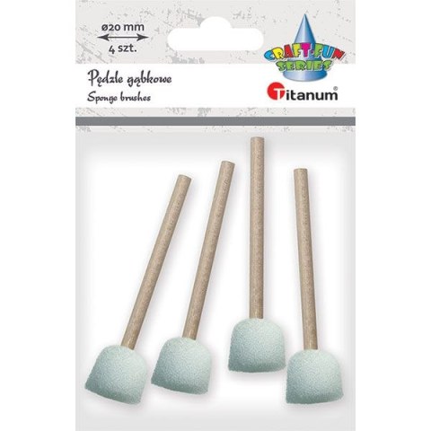 Pędzel Craft-Fun Series gąbka do malowania 2cm Titanum