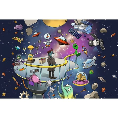 Puzzle Rodzina Treflików Bert in Space 100 el. Trefl (16545)