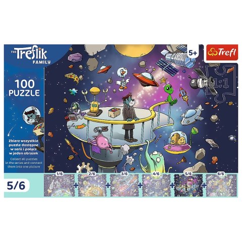Puzzle Rodzina Treflików Bert in Space 100 el. Trefl (16545)