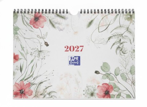 Kalendarz ścienny HERBAL 12 K POZIOMY A4 Oxford (400213583)