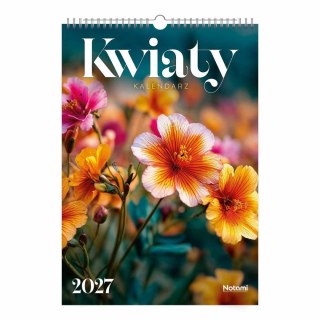 Kalendarz ścienny KWIATY A3 Press (16 STRON)