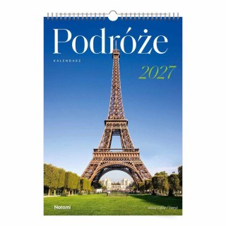Kalendarz ścienny PODRÓŻE A3 Press (16 STRON)