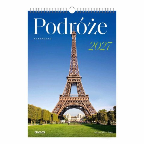 Kalendarz ścienny PODRÓŻE A3 Press (16 STRON)