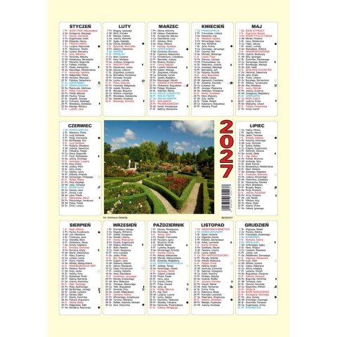 Kalendarz ścienny plakietka A4 250mm x 350mm Beskidy
