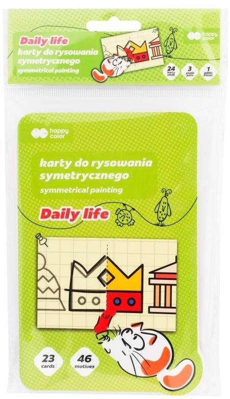 Książeczka edukacyjna Karty do rysunku symetrycznego Happy Color (HA 2621 1123-LF24)