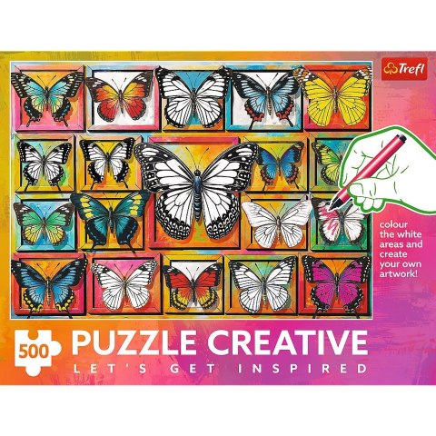 Puzzle Kolekcja motylo 500 el. Trefl (37561)