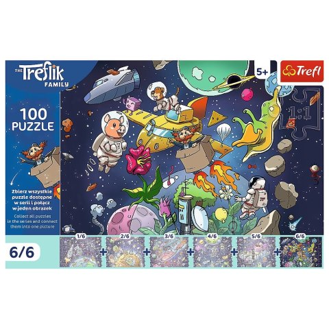 Puzzle Rodzina Treflików Wujcio w kosmisie 100 el. Trefl (16546)