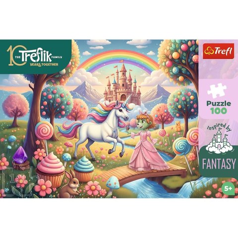 Puzzle Trefliki Jednorożec w słodyczolandii 100 el. Trefl (16574)