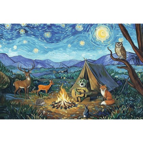 Puzzle Trefliki Przy ognisku 100 el. Trefl (16564)