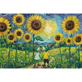 Puzzle Trefliki Spacer wśród słoneczników 100 el. Trefl (16560)