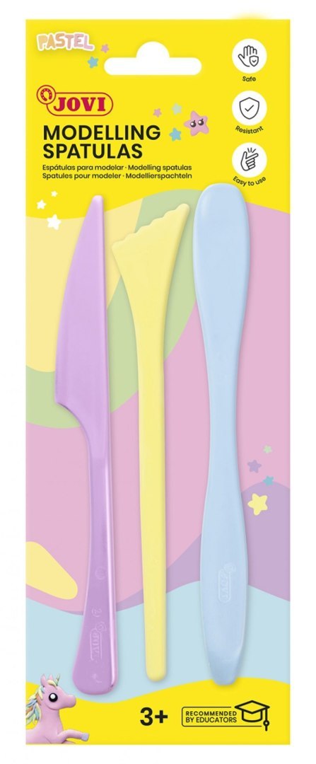 Szpachelka modelarska 3 szt pastelowe Jovi (JO-9P)