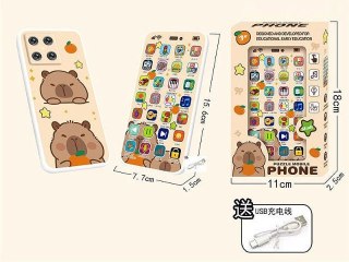 Telefon zabawkowy SMARTFON KAPIBARA ŚWIATŁO DŹWIĘK Bigtoys (BTEL5319)