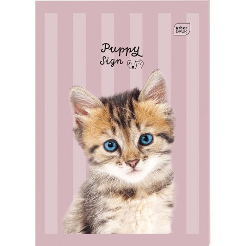 Zeszyt A4 PUPPY SIGN 32k. 70g krata Interdruk (ZEA432K#PS)